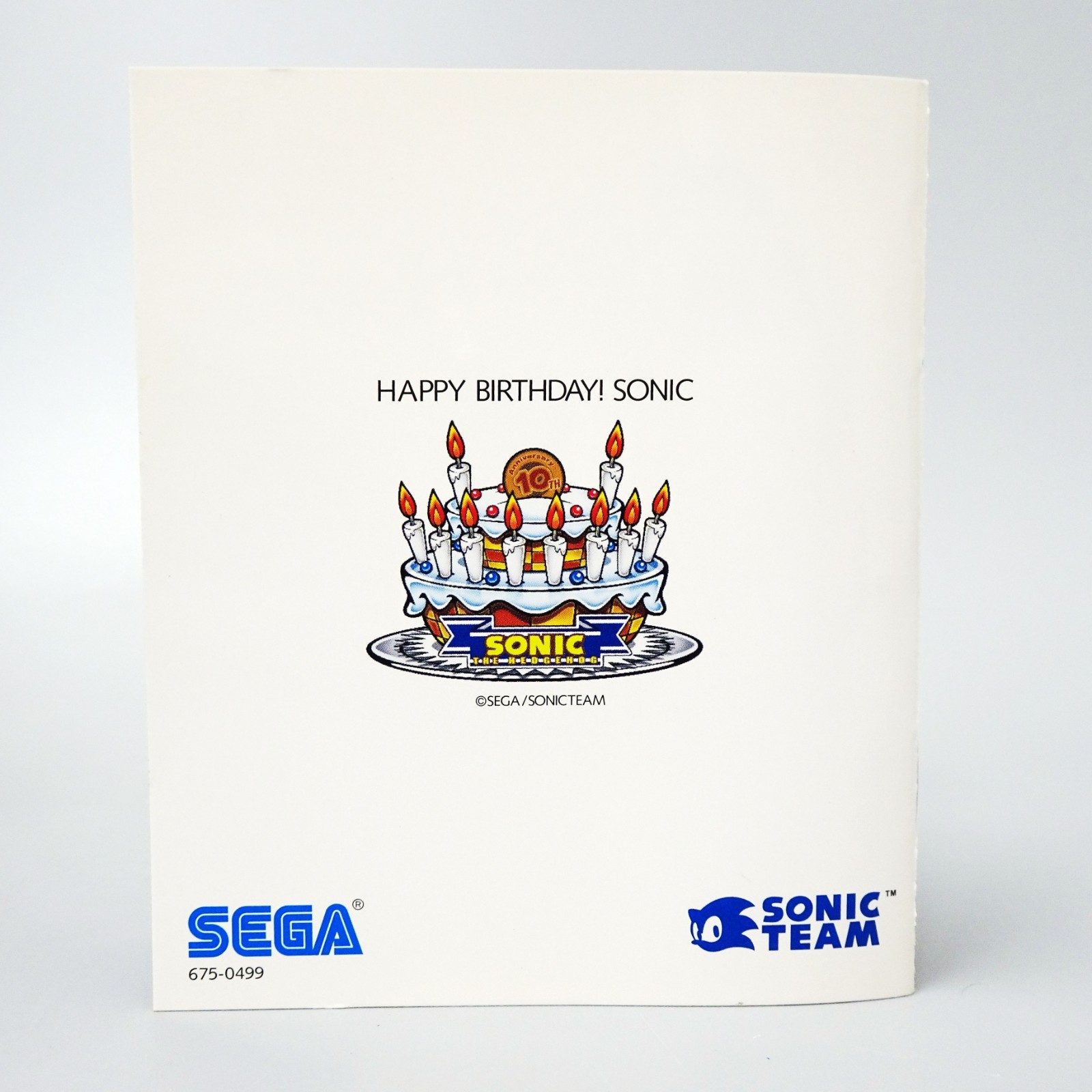 Sonic Adventure 2 Birthday Pack Limited Edition 10th ANNIVERSARY Dreamcast Japan