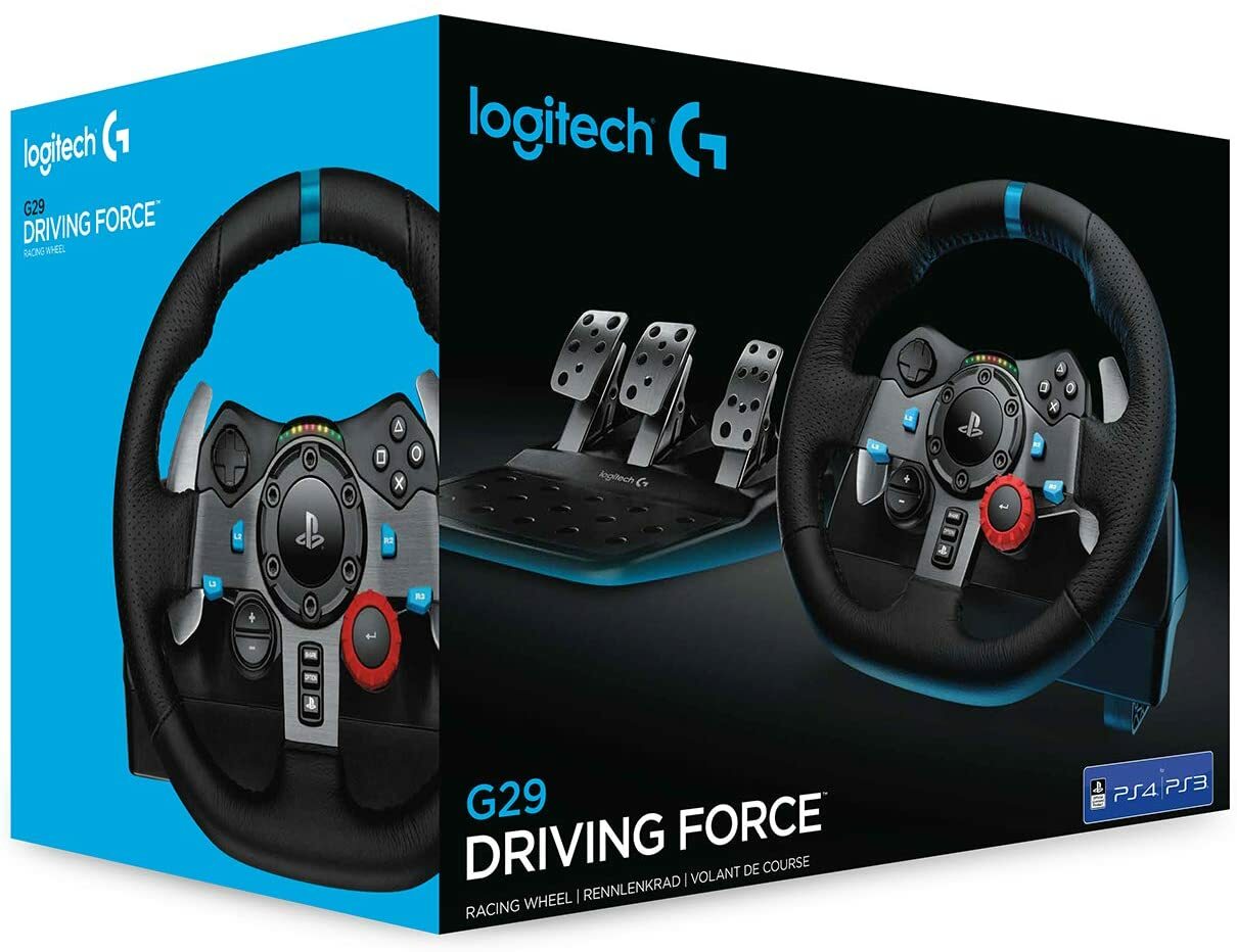 Logitech G29 Dual-Motor Driving Force Racing Wheel for PS3 PS4 PS5 & PC