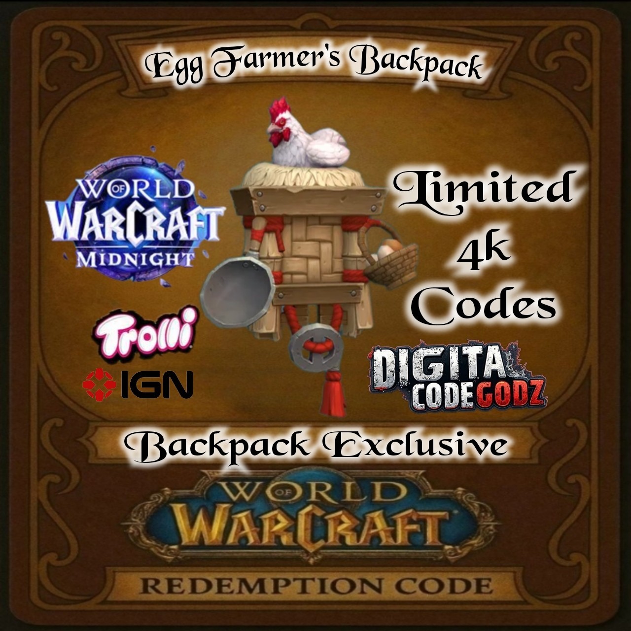 World of Warcraft Midnight x Trolli x IGN Exclusive – Egg Farmer’s Backpack 4k