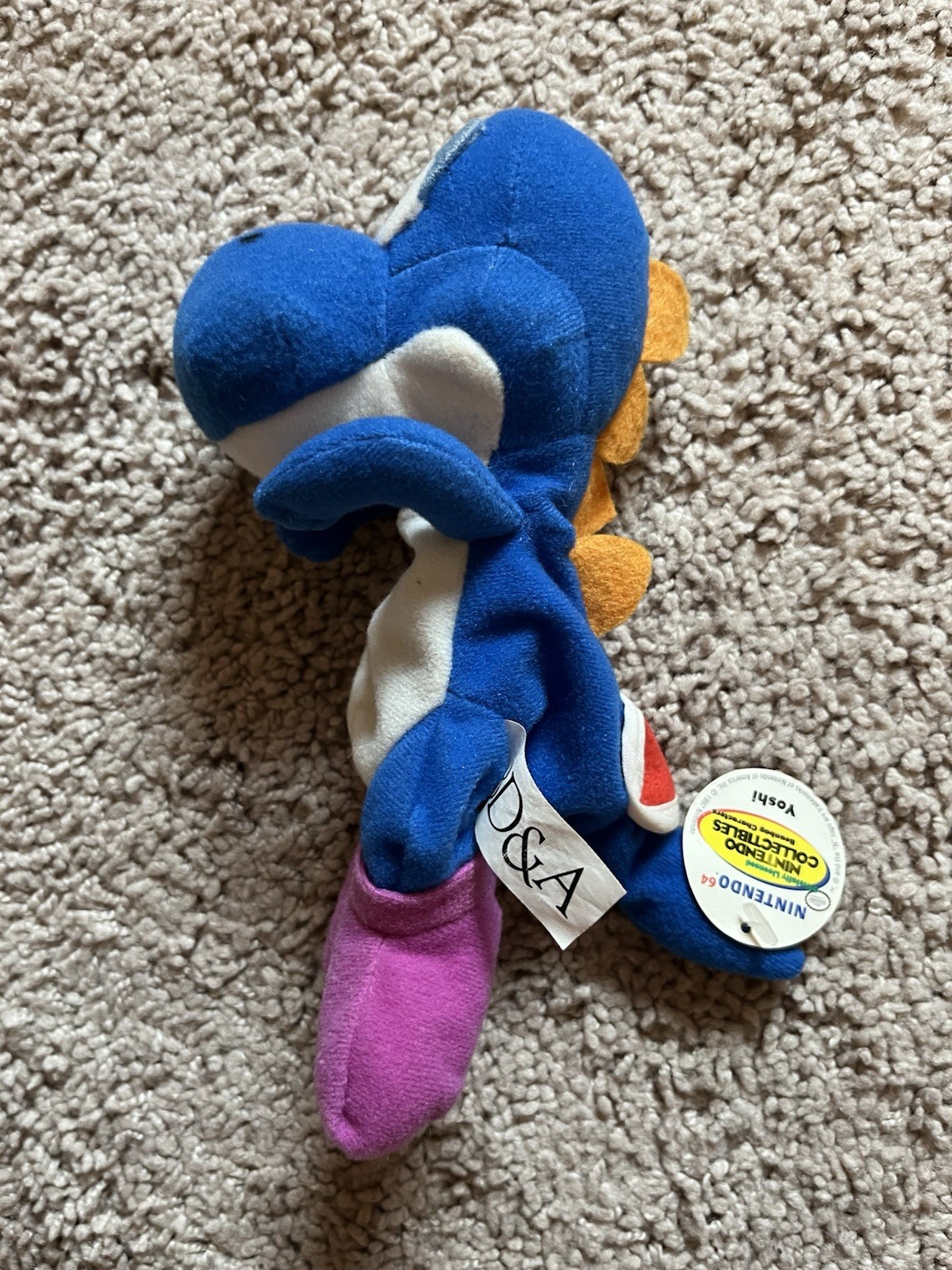 Lot of 4 Yoshi 1997 BD&A Nintendo 64 Plush w/ Tags On 3 Of Them Vintage