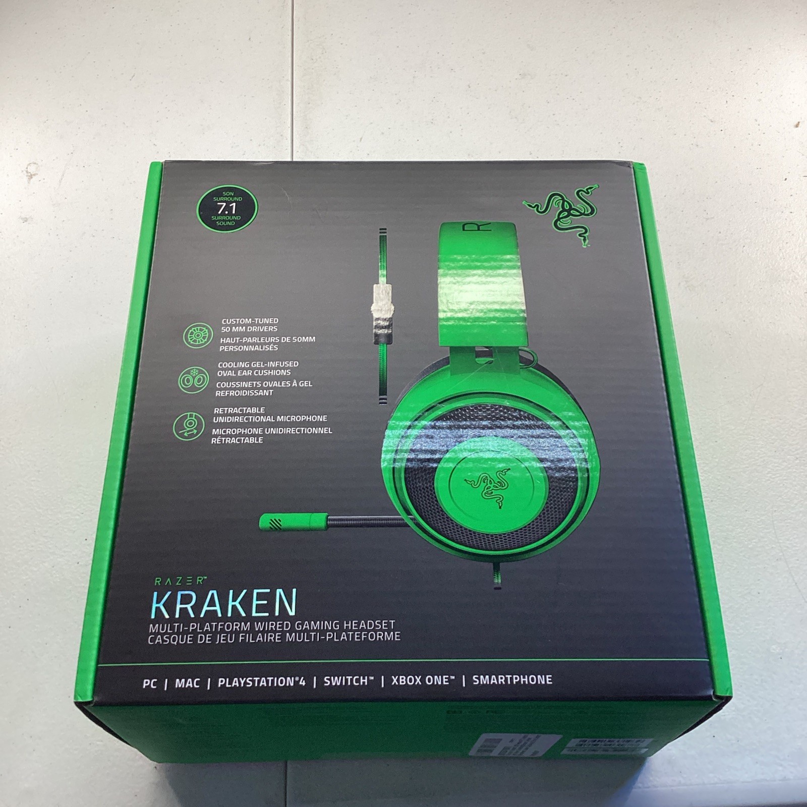 Razer Kraken Multi-Platform Wired Gaming Headset- PC/MAC/XBOX/Switch/Playstation