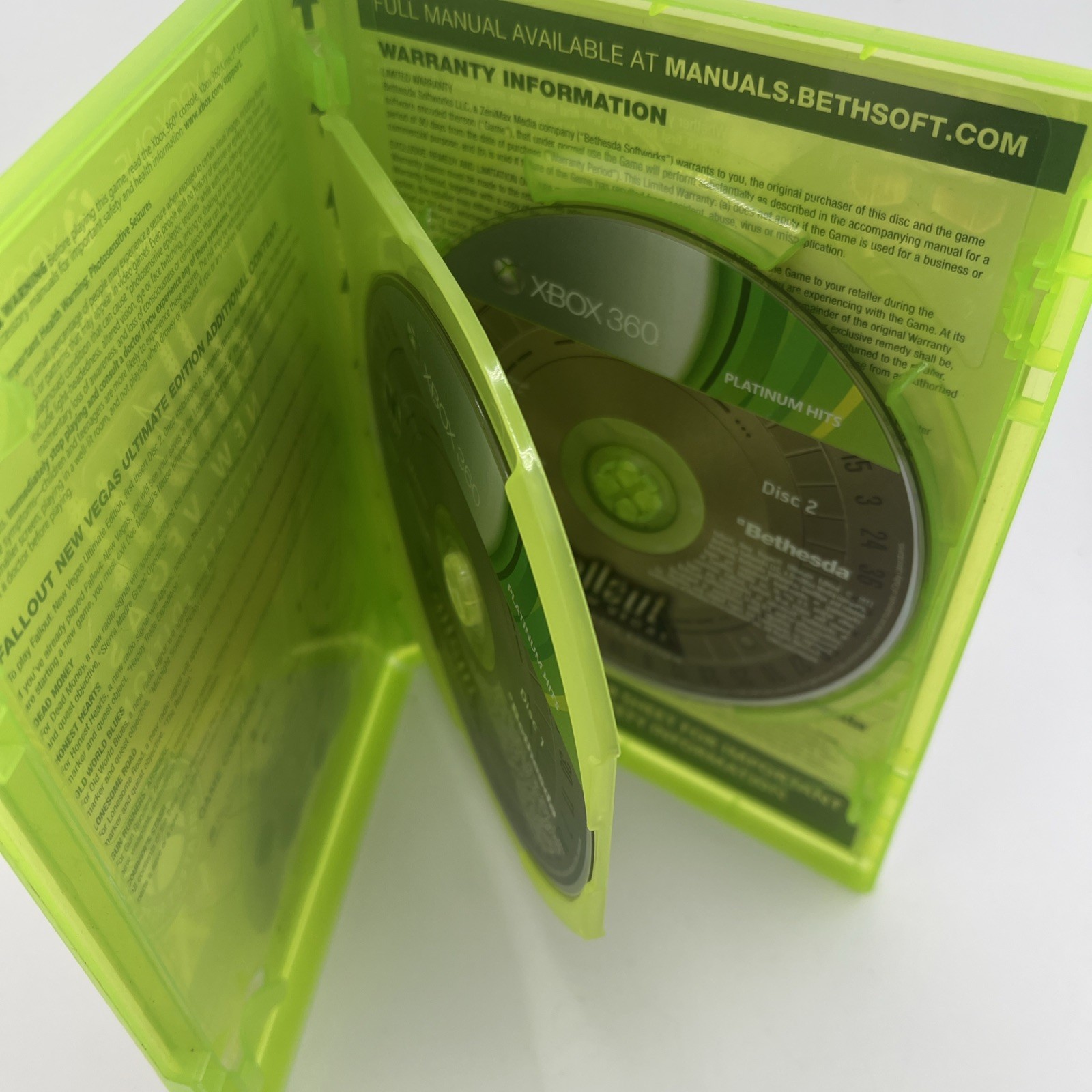 Fallout New Vegas Ultimate Edition (Xbox 360/Xbox One) 2 Disc Case PERFECT DISCS