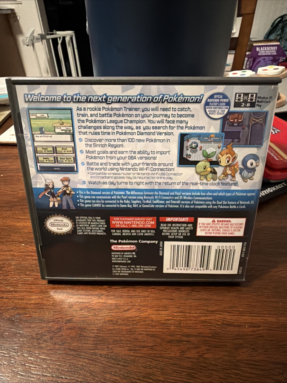 Pokemon Diamond Version CIB (Nintendo DS) Authentic Cartridge