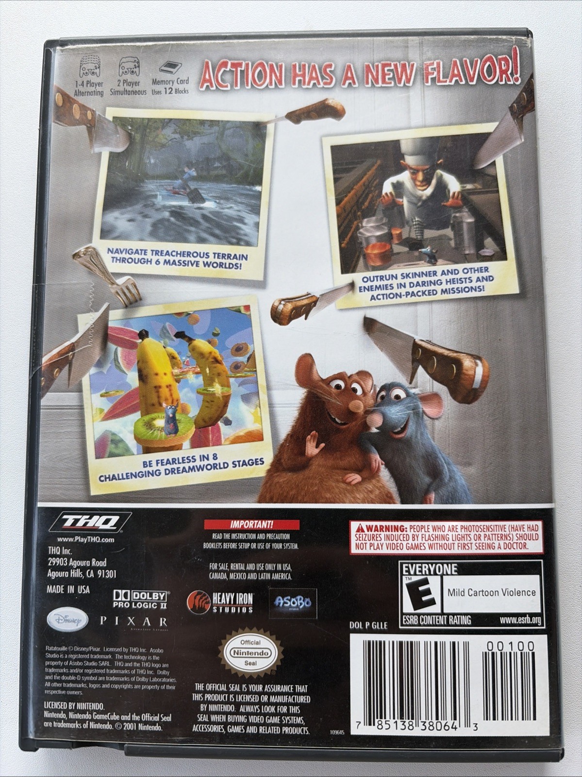 Ratatouille Video Game (Nintendo GameCube, 2007) CIB COMPLETE IN BOX