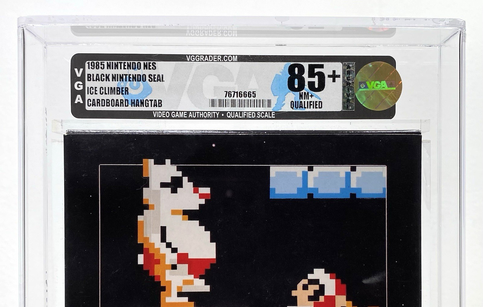 Ice Climber Nintendo NES Brand New 1985 Non Rev Black Seal VGA Qualified Q 85+