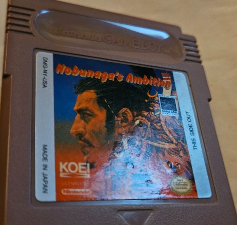 Nobunaga’s Ambition Cartridge Only Authentic Nintendo Game Boy New Battery USA