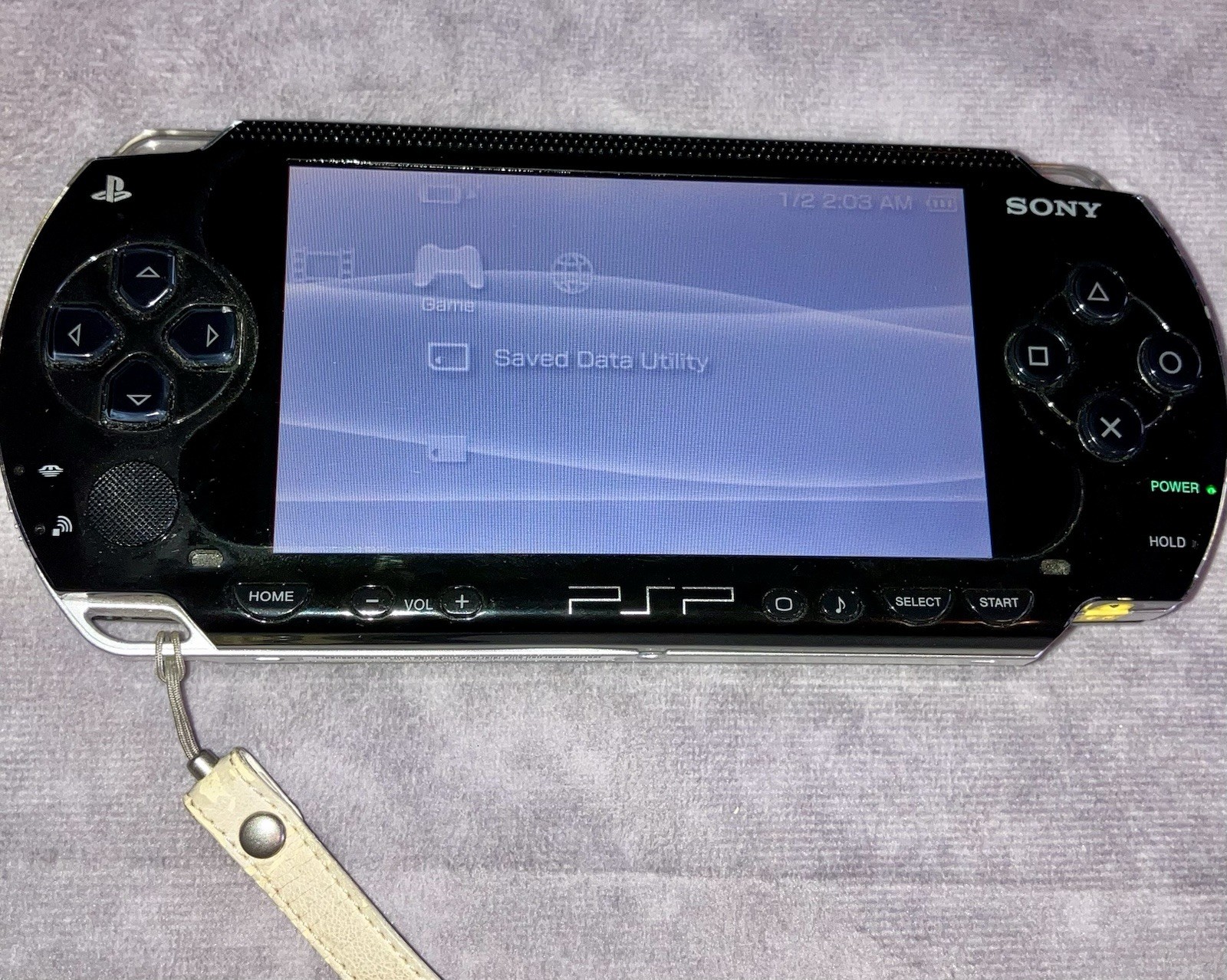 Sony PSP-1001 Handheld Console Bundle Tested W/Charger PSP-120 Remote Car Charge