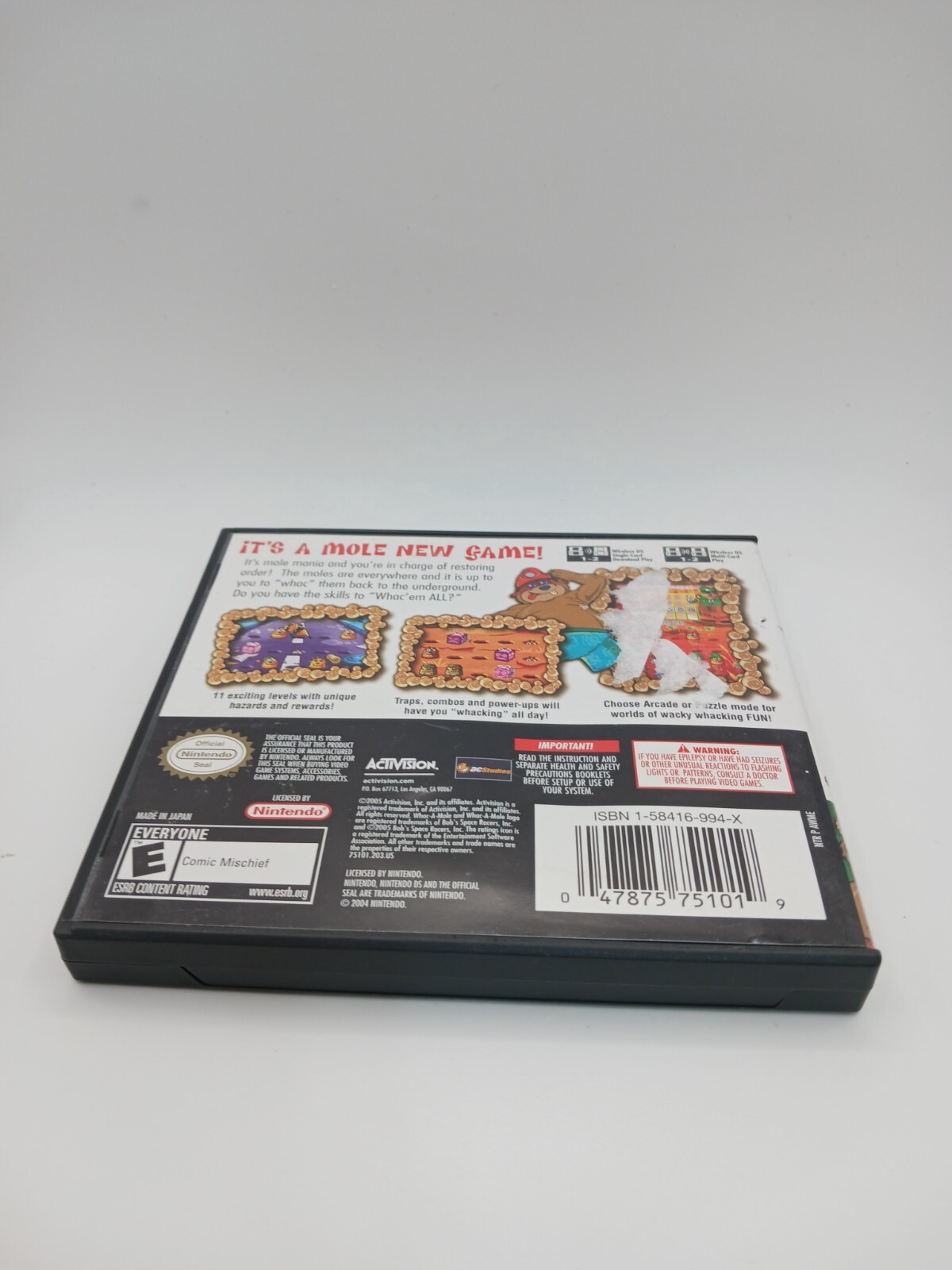 Whac-A-Mole (Nintendo DS, 2005) Complete CIB