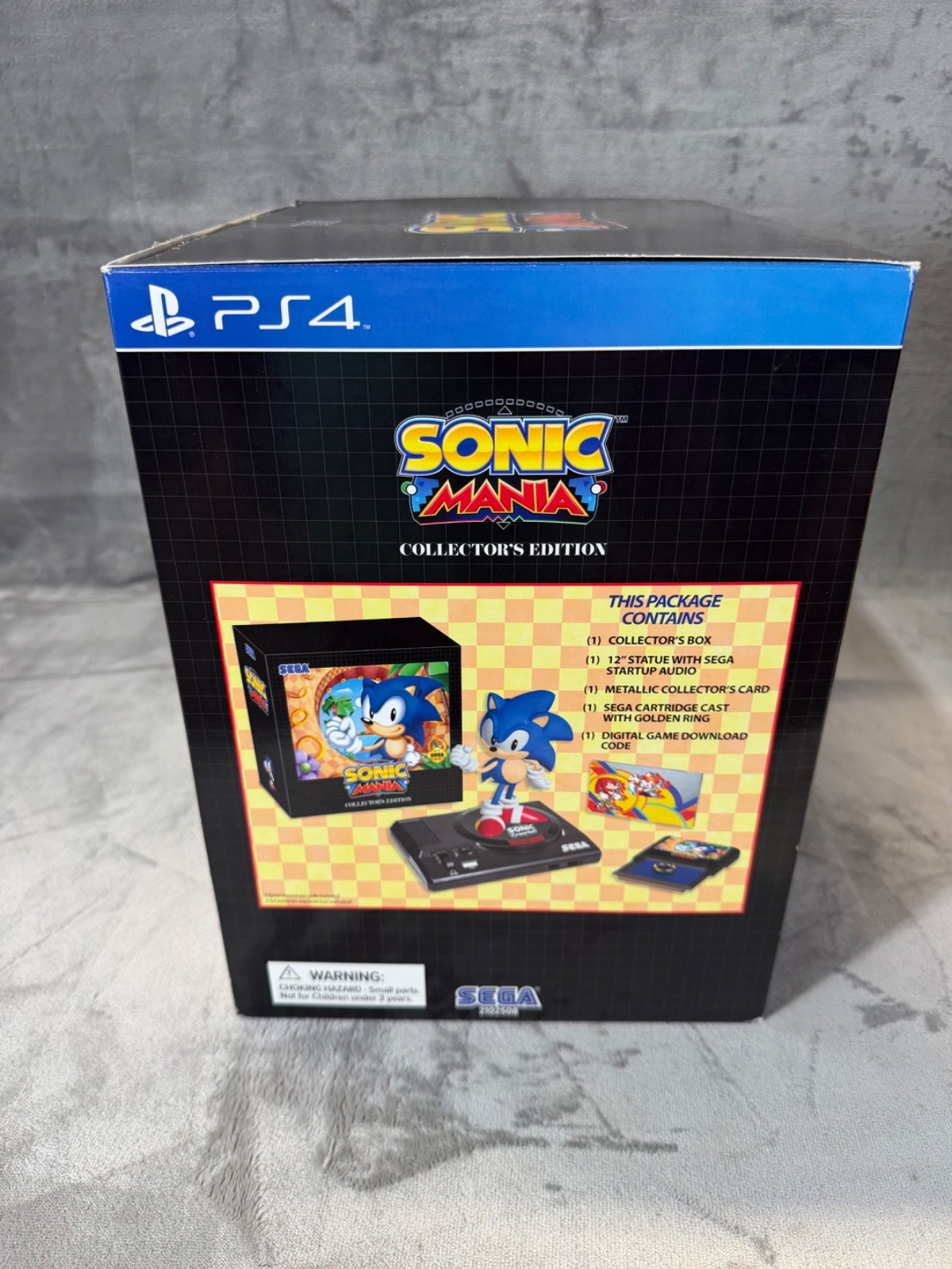 Sonic Mania Collectors Edition Sony PlayStation 4 PS4 Video Game Sega *NO GAME*