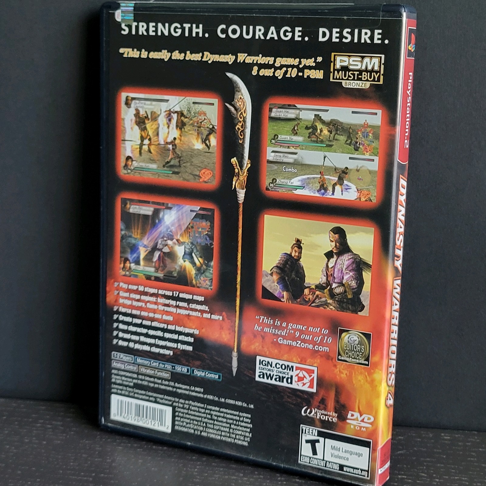 Dynasty Warriors 4 Greatest Hits (PS2, KOEI, 2003)