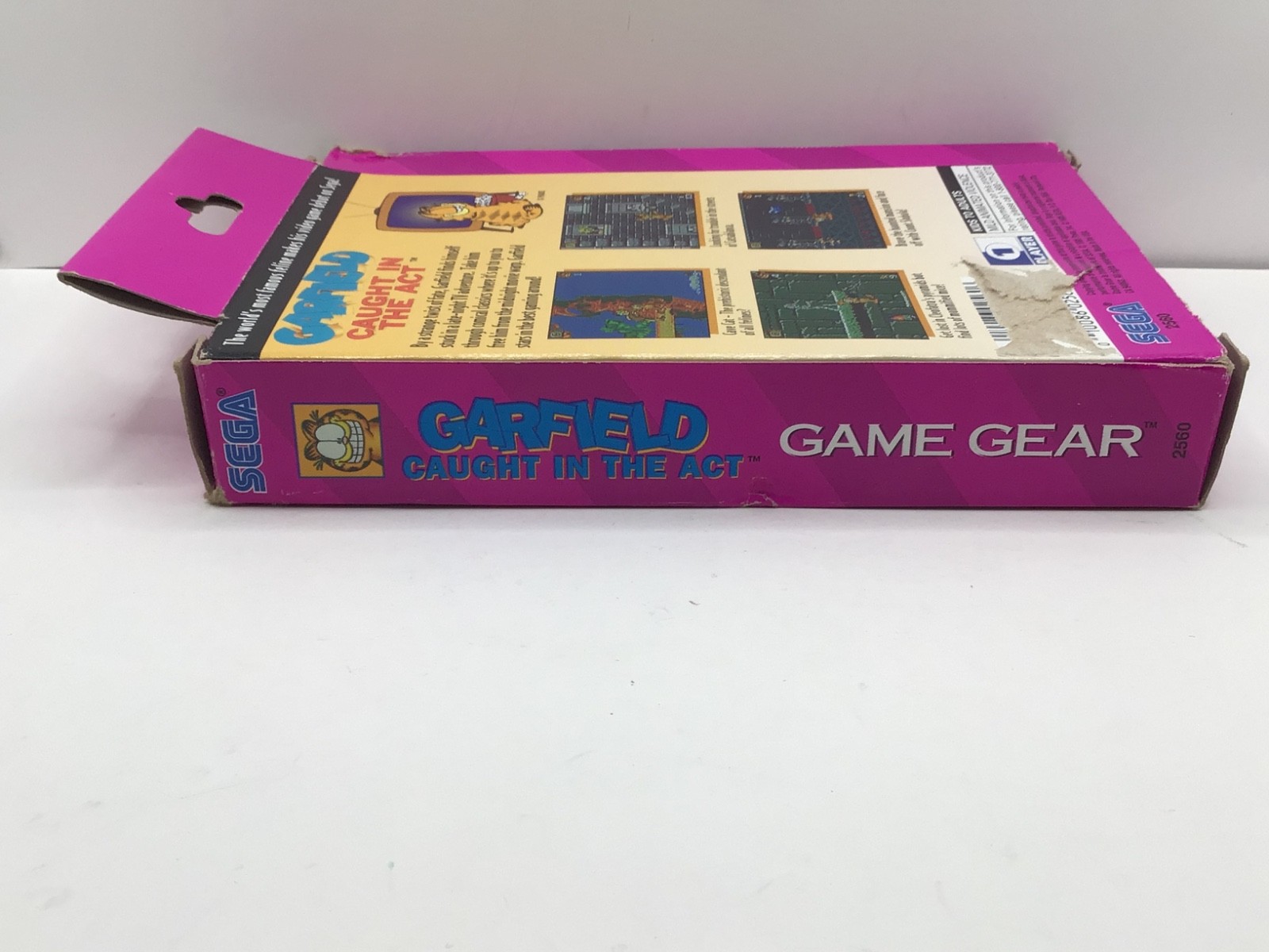 Garfield Caught in the Act Sega Game Gear Complete W/ HTF Comic Manual CIB Wear