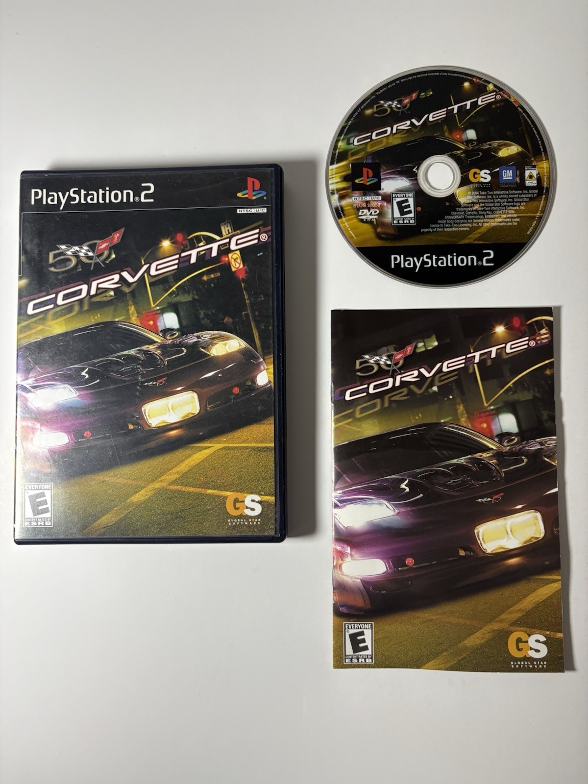 Corvette (Sony PlayStation 2 PS2, 2004) CIB Complete w/Manual Tested