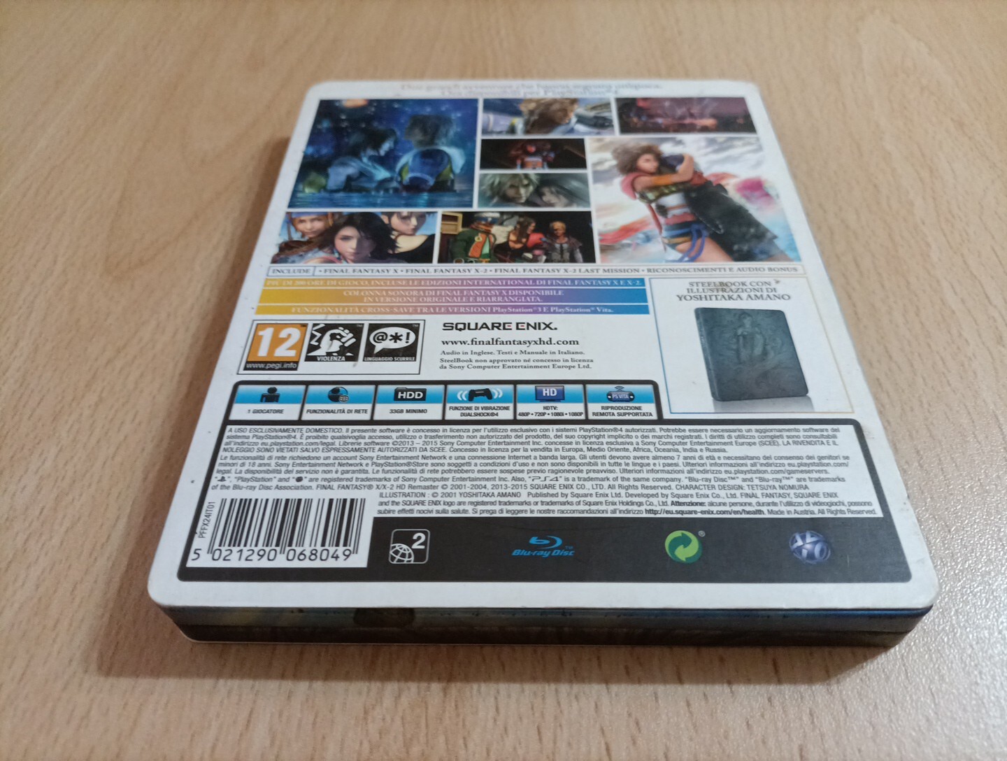 Final Fantasy X | X-2 HD Remaster Steelbook Vers. Italy PS4 USED MINT!!