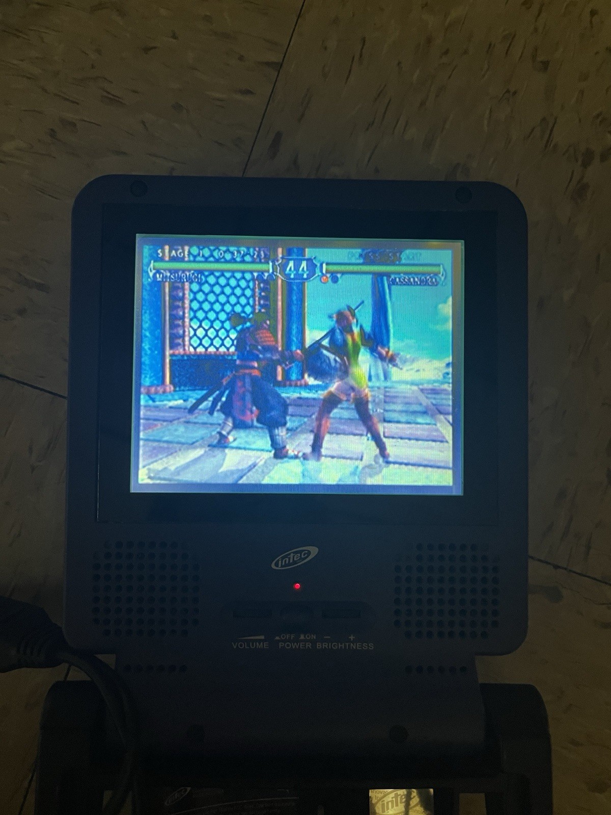 Intec Indigo Portable 5” LCD Screen For Nintendo GameCube Tested Missing Dongle