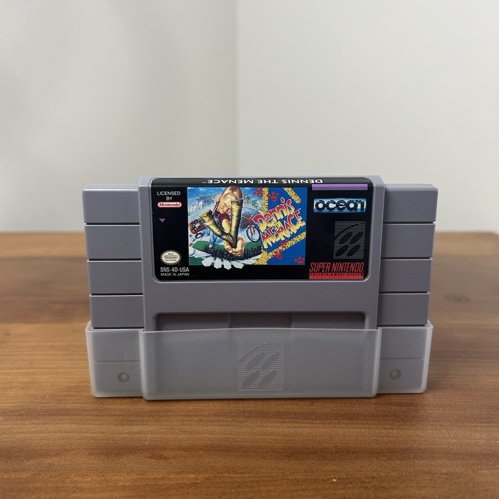 Dennis The Menace SNES Game w/Manual And Clear Case On Bottom
