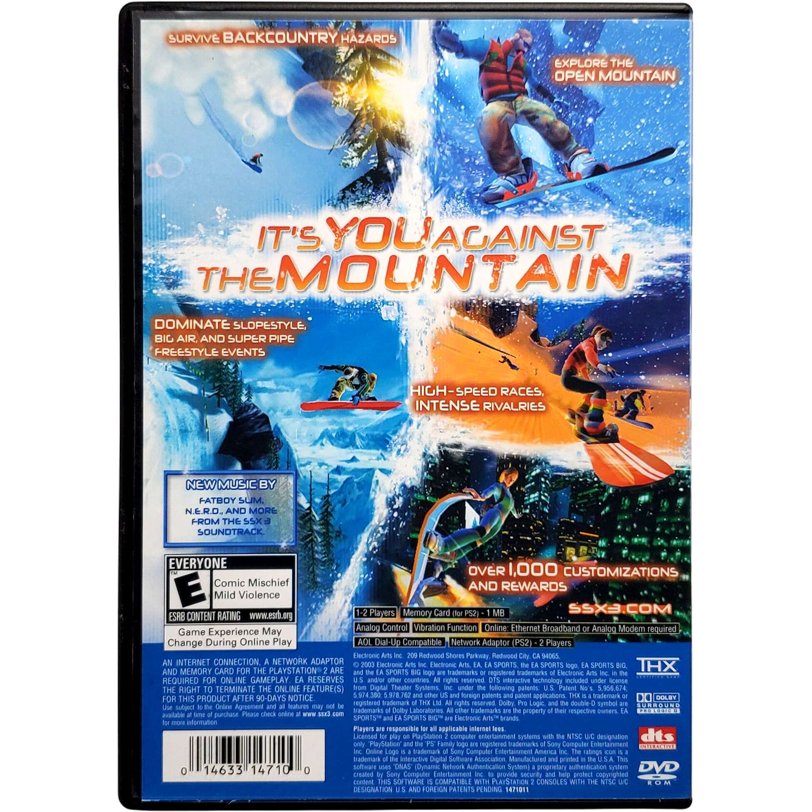SSX 3 – Sony Playstation 2 Pristine Tested Authentic 180 Day Guarantee