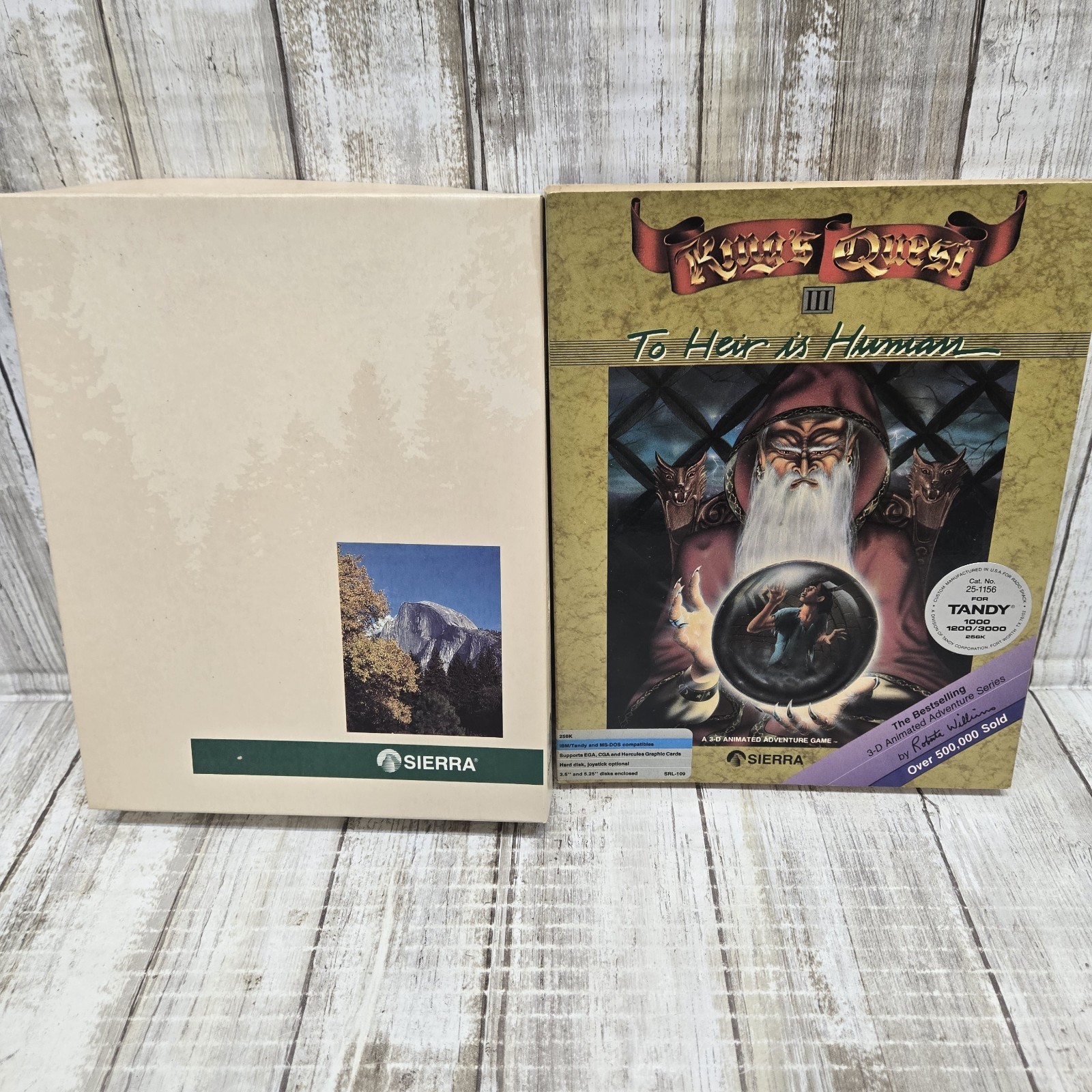 King’s Quest III: To Heir is Human (5.25″ Sierra) PC Big Box MS-DOS Without 3.5s