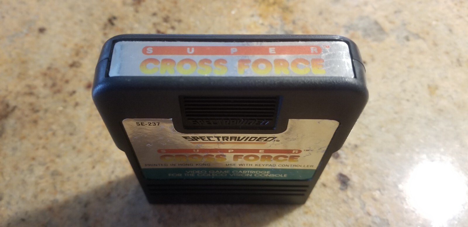 COLECOVISION SUPER CROSS FORCE COMPLETE IN BOX CIB AUTHENTIC RARE