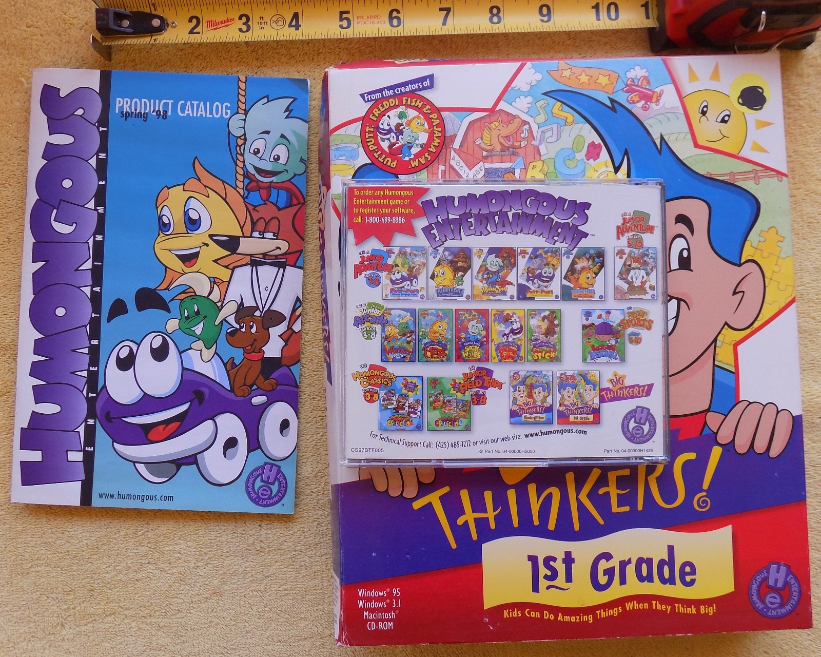 Big Thinkers: 1st Grade – Big Box CD-ROM Windows & MAC – 1997 Humongous