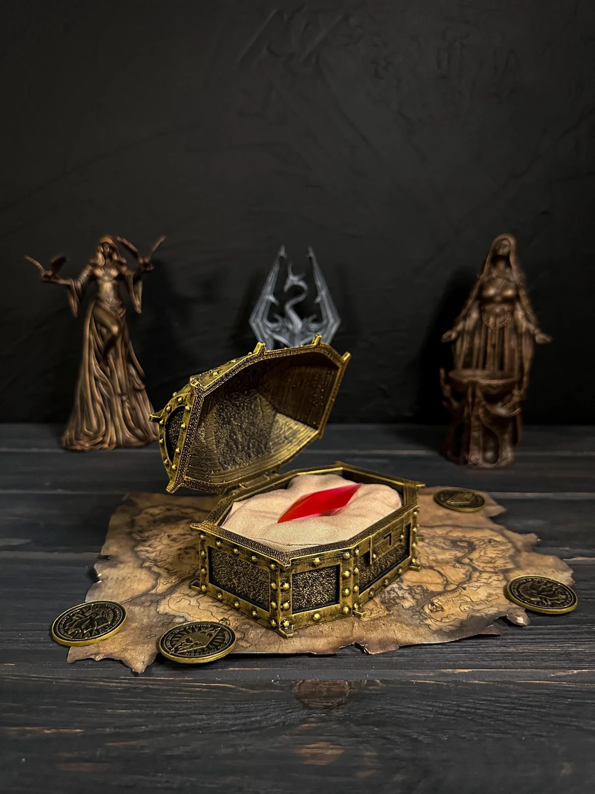 Skyrim Stone of Barenziah, Collector’s Chest & Stone, Elder Scrolls Gift