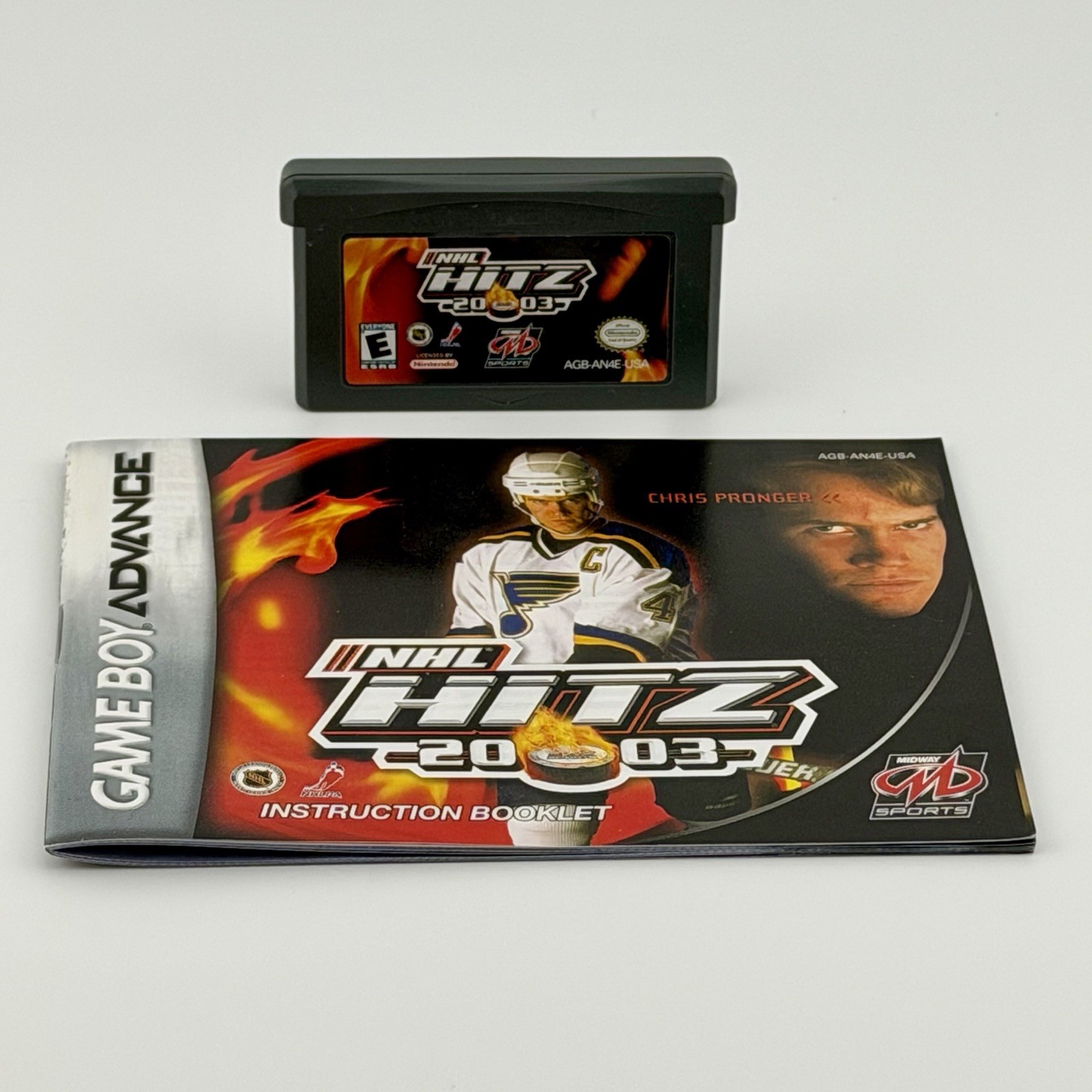 NHL Hitz 2003 Nintendo Game Boy Advance Game Cartridge & Manual Tested !