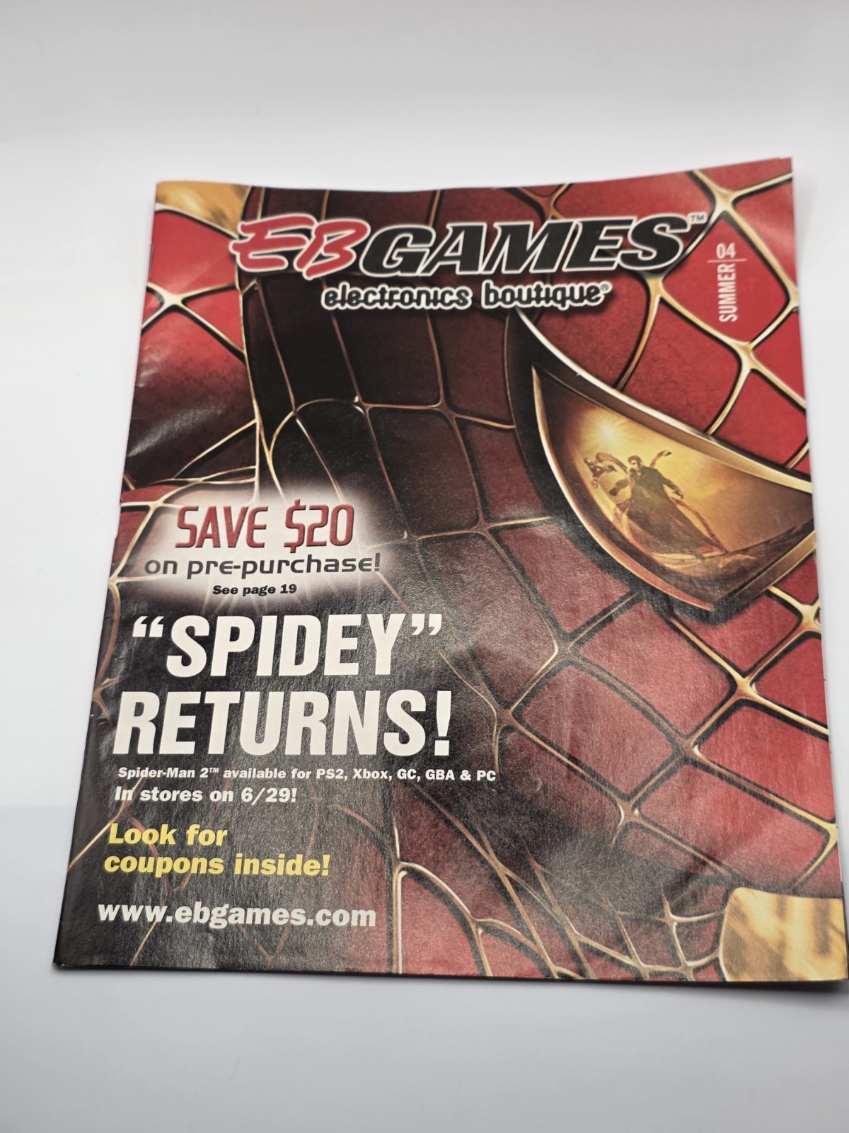 EB Games Summer 2004 Catalog Spider-Man 2 Pikmin 2 VG Complete Magazine Promo