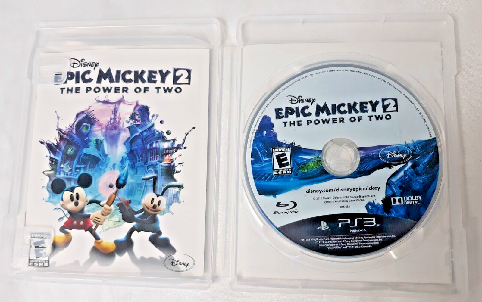 Disney Epic Mickey 2: The Power of Two Sony PS3 Complete with Manual