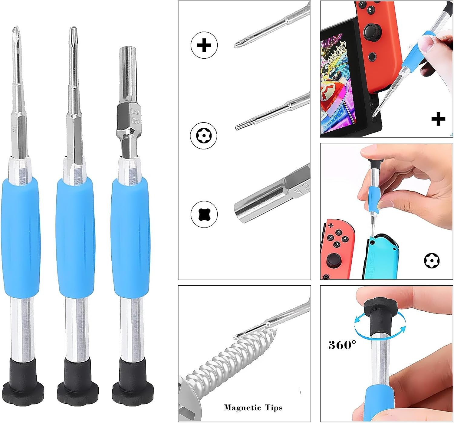 Repair Tool Kit Screwdriver for Nintendo NES SNES N64 Sega Set Game Boy Consoles