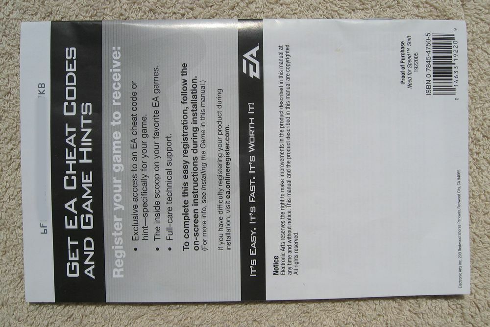 Original 2009 Need for Speed “Shift” for PC- Complete USA Retail Edition *Mint*