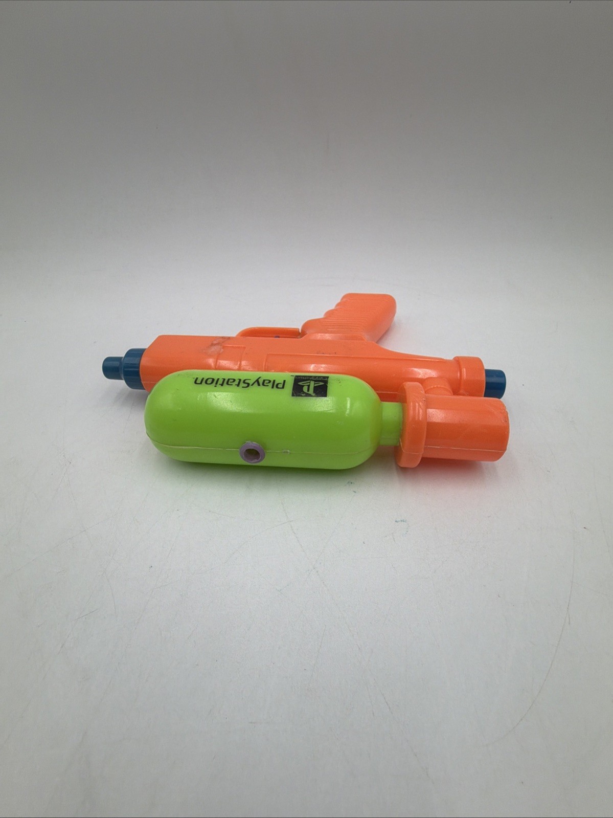 Sony Playstation Water Gun PROMO Orange Green Vintage Video Game Company Ad Toy