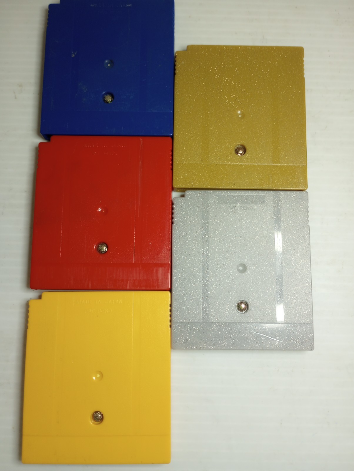 Nintendo Gameboy Pokemon Blue Red Yellow Gold Silver Good Labels New Batteries