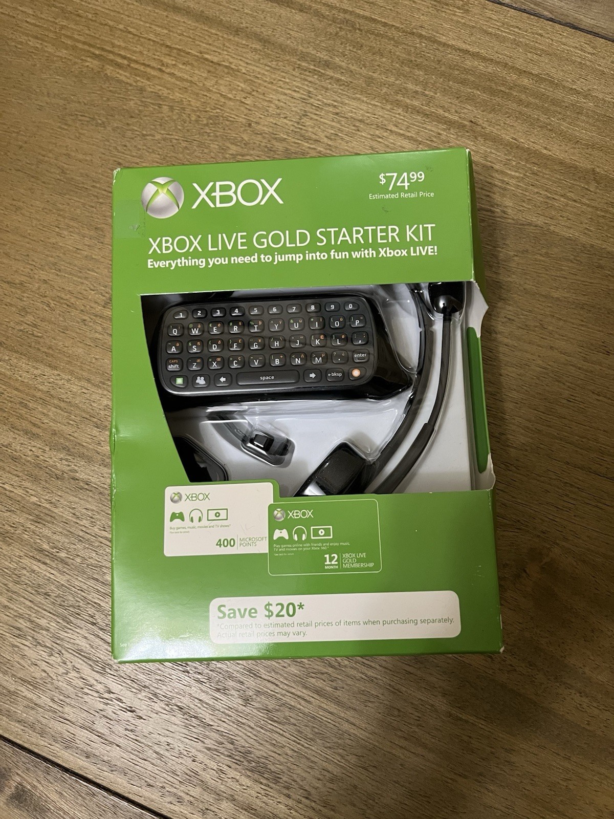 Xbox Live Gold Starter Kit Xbox 360 Chatpad and Headset