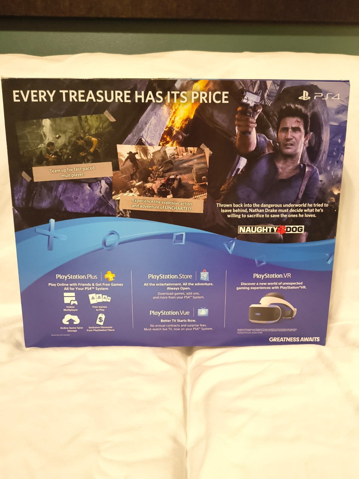 Sony PlayStation 4 Slim Video Game Console PS4 500GB Uncharted 4Bundle CUH-2015A