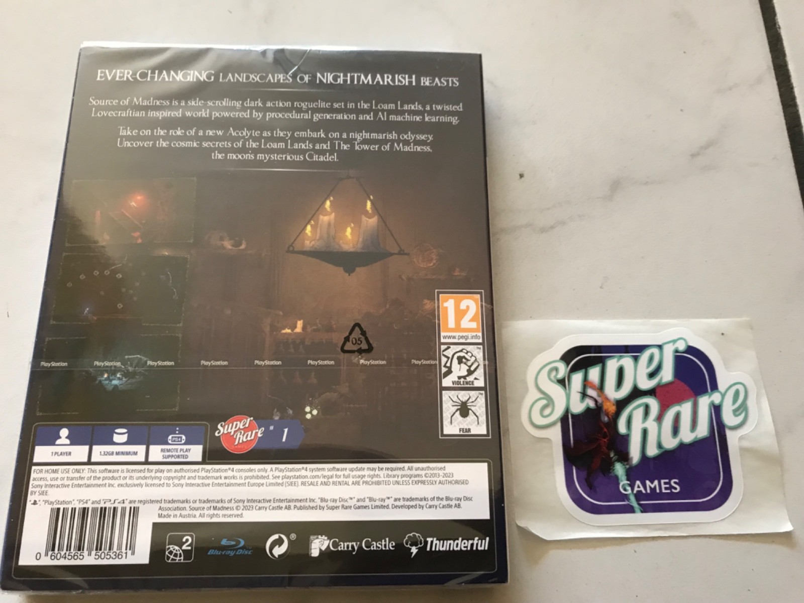 Ps4 games Source Of Madness Super Rare Games #1 Sealed. Only 1000