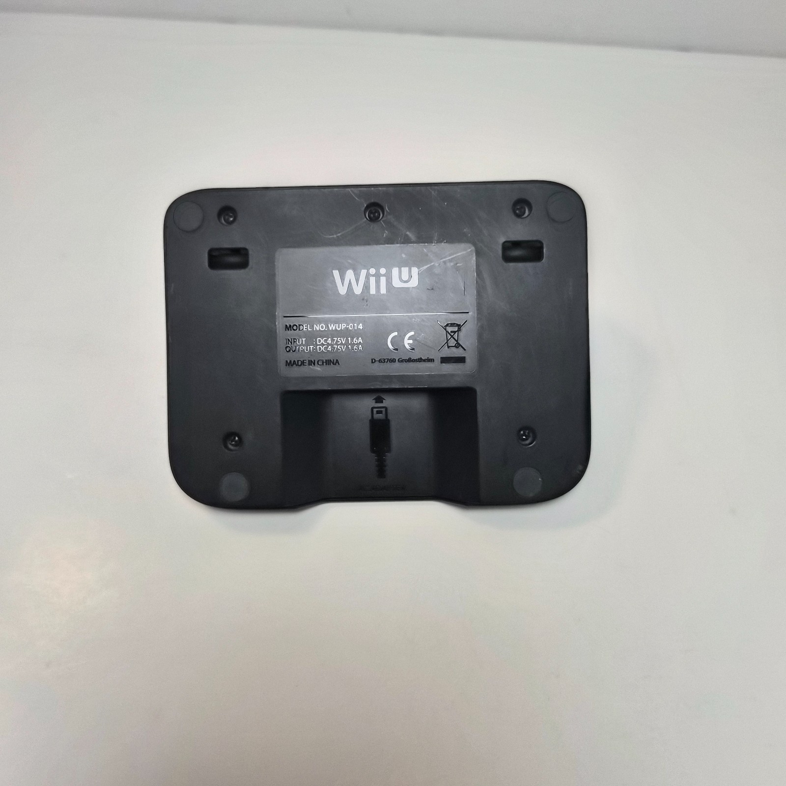 OEM Nintendo Wii U GamePad Charging Dock Cradle Black Tested (N1)