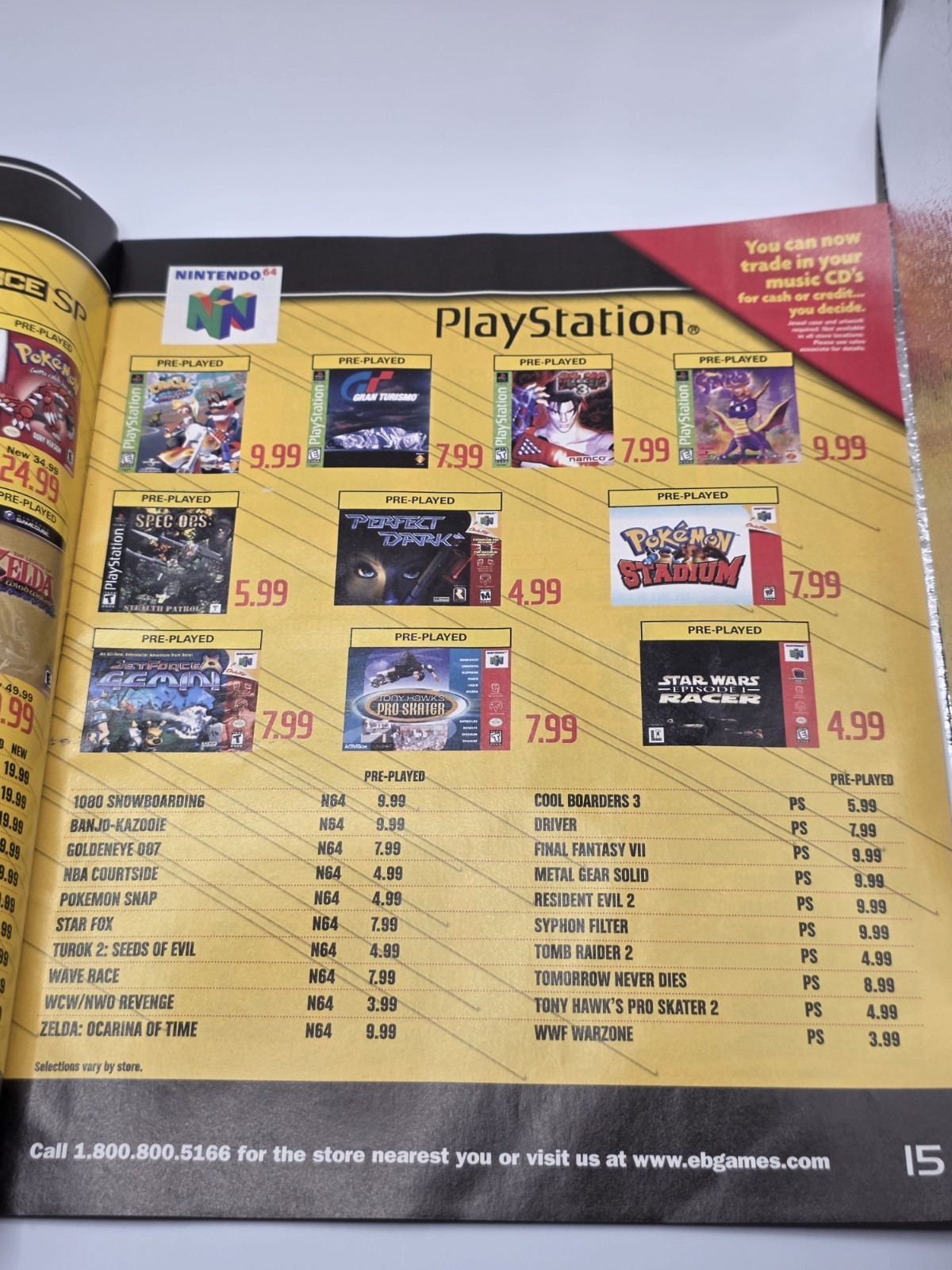 EB Games Summer 2004 Catalog Spider-Man 2 Pikmin 2 VG Complete Magazine Promo