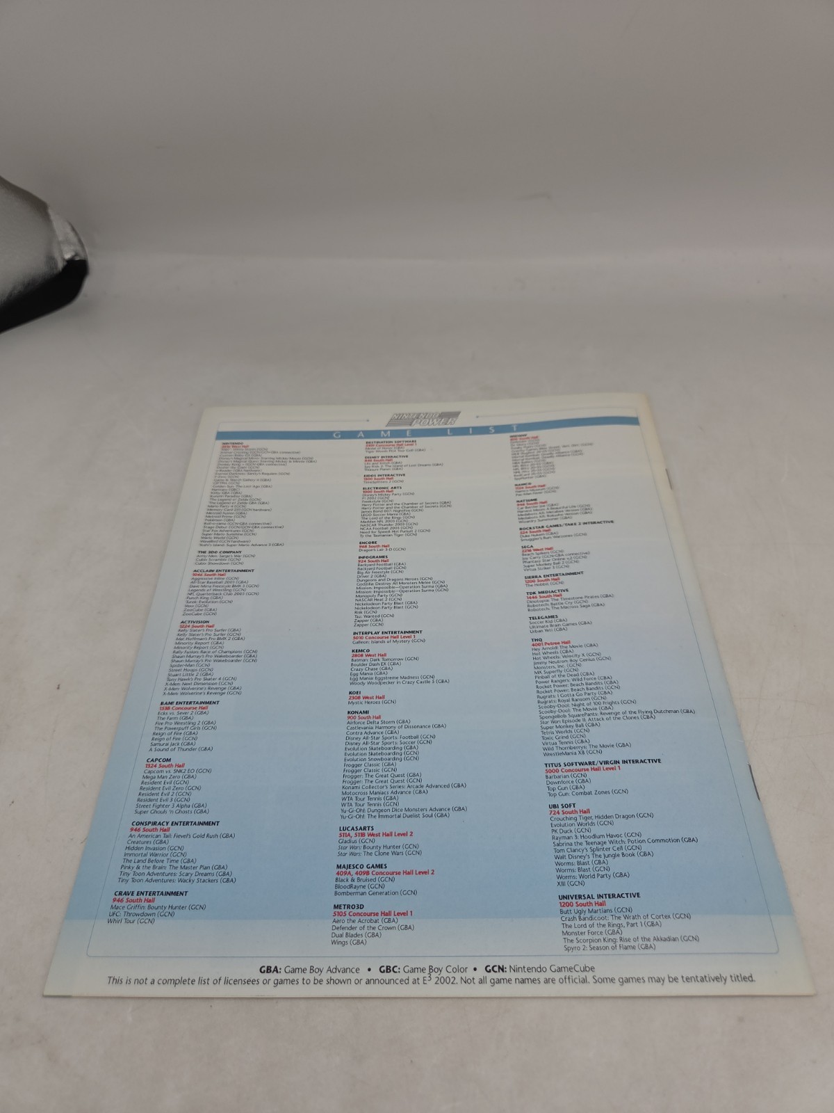 Nintendo Power E3 2002 Promotional Catalog Mario Sunshine Zelda Metroid Star Fox