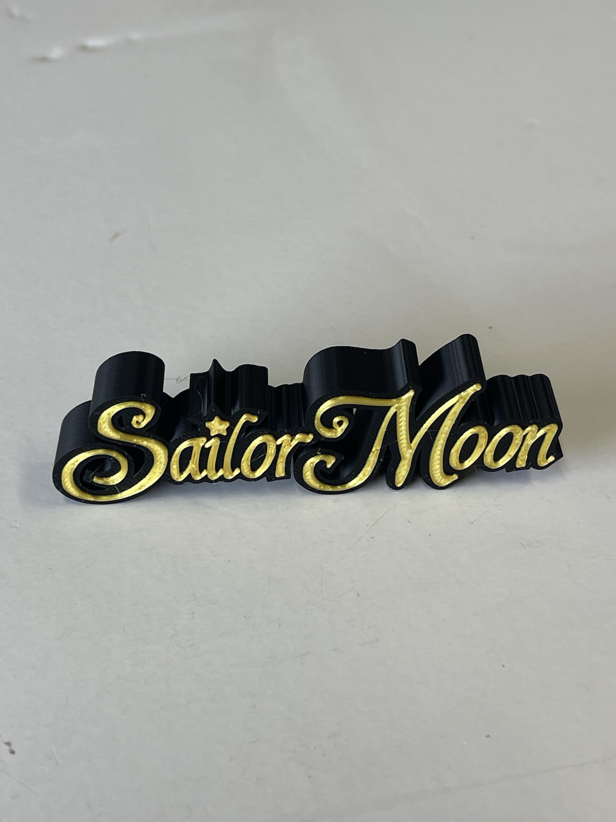 SAILORMOON 3D printed Logo Thick Free Standing Shelf Display