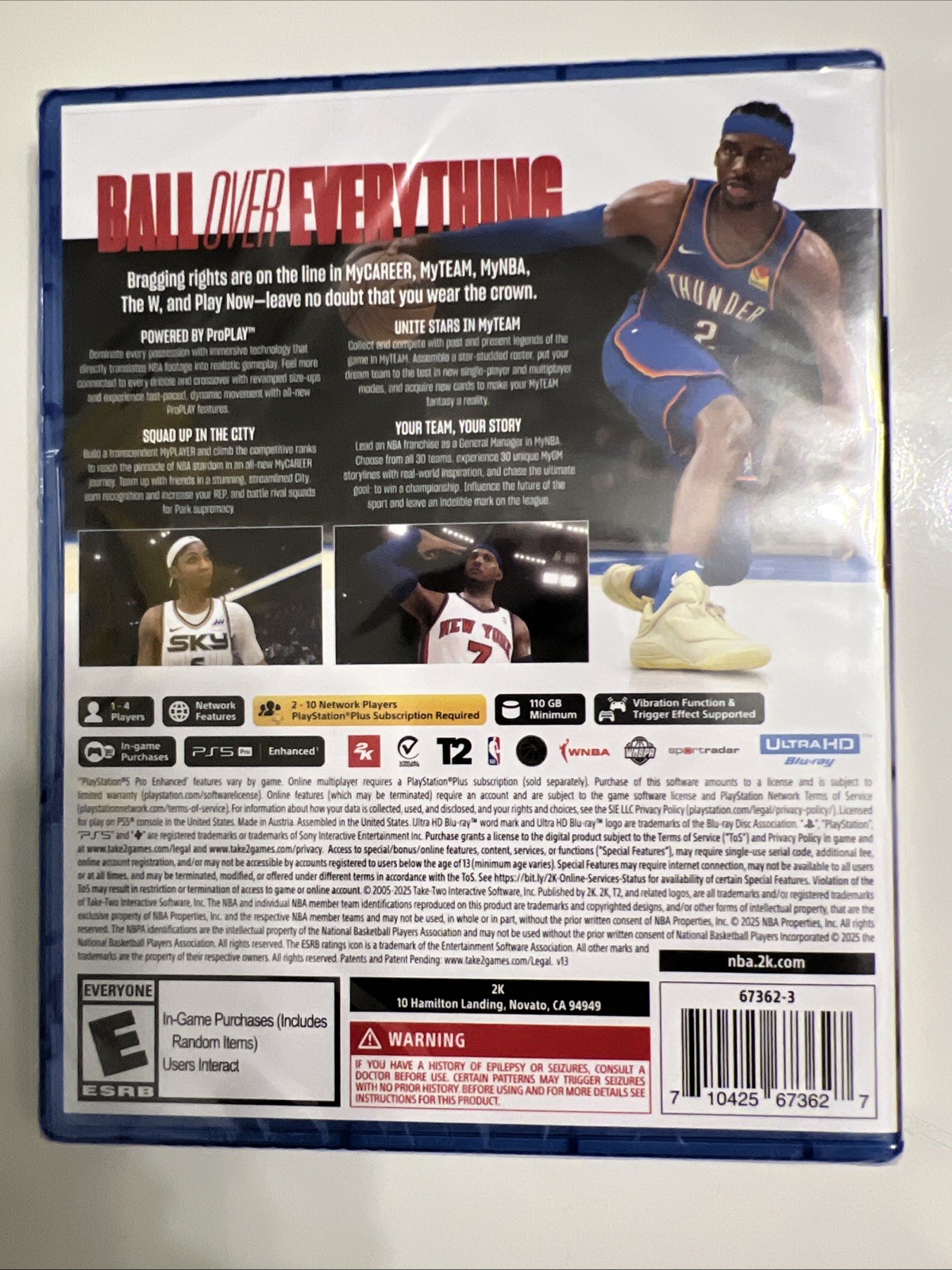 New NBA 2K26 – Sony PlayStation 5 (PS5) New / Open- Free Shipping