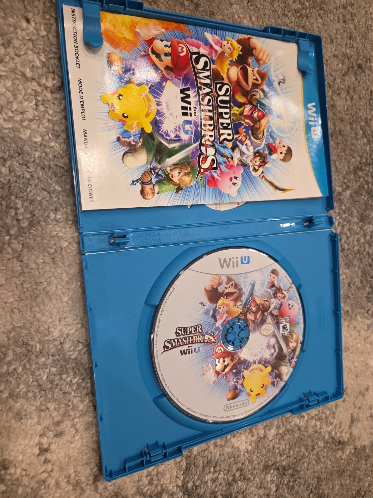 Nintendo Super Smash Bros. for Wii U w/ Manual Complete CIB Tested