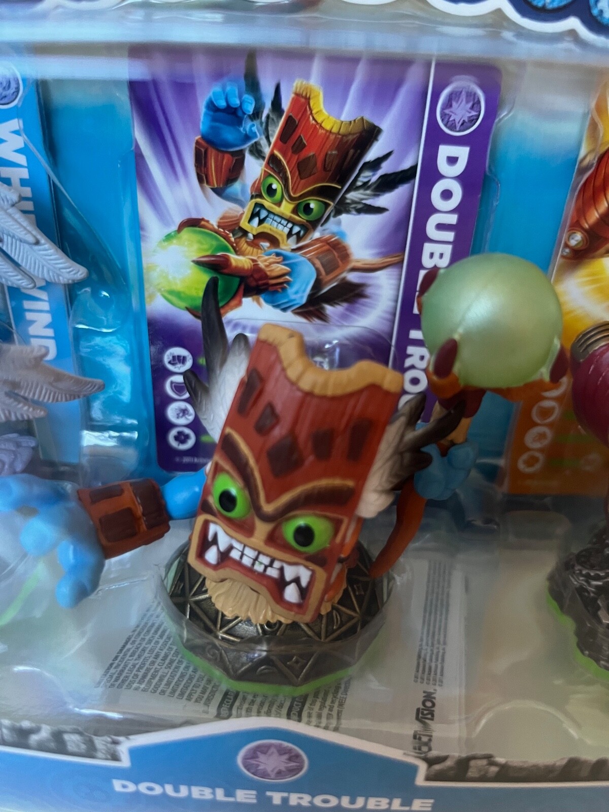 Skylanders Spyro’s Adventure 3 Pack Whirlwind Double Trouble Drill Sergeant New