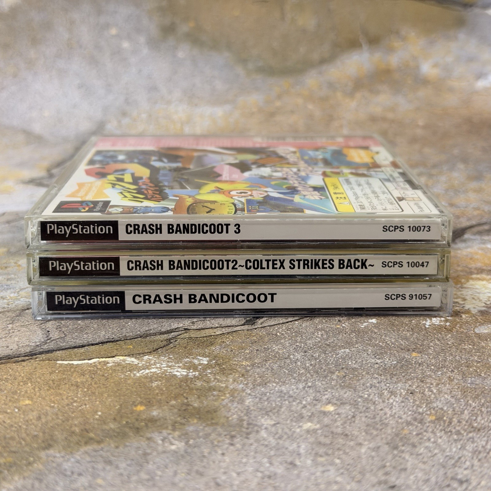 Crash Bandicoot 1, 2, 3 All CIB Bundle – Sony Playstation 1 PS1 PSX **NTSC-J**