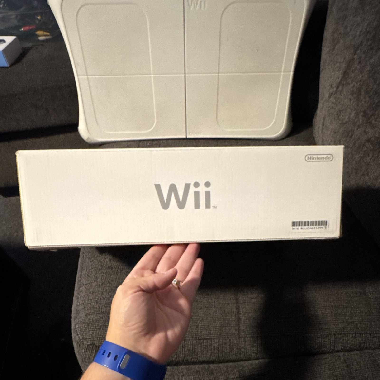 Nintendo Wii White Console w/ Box, Wii Sports, 2 Remotes (Game not Included)