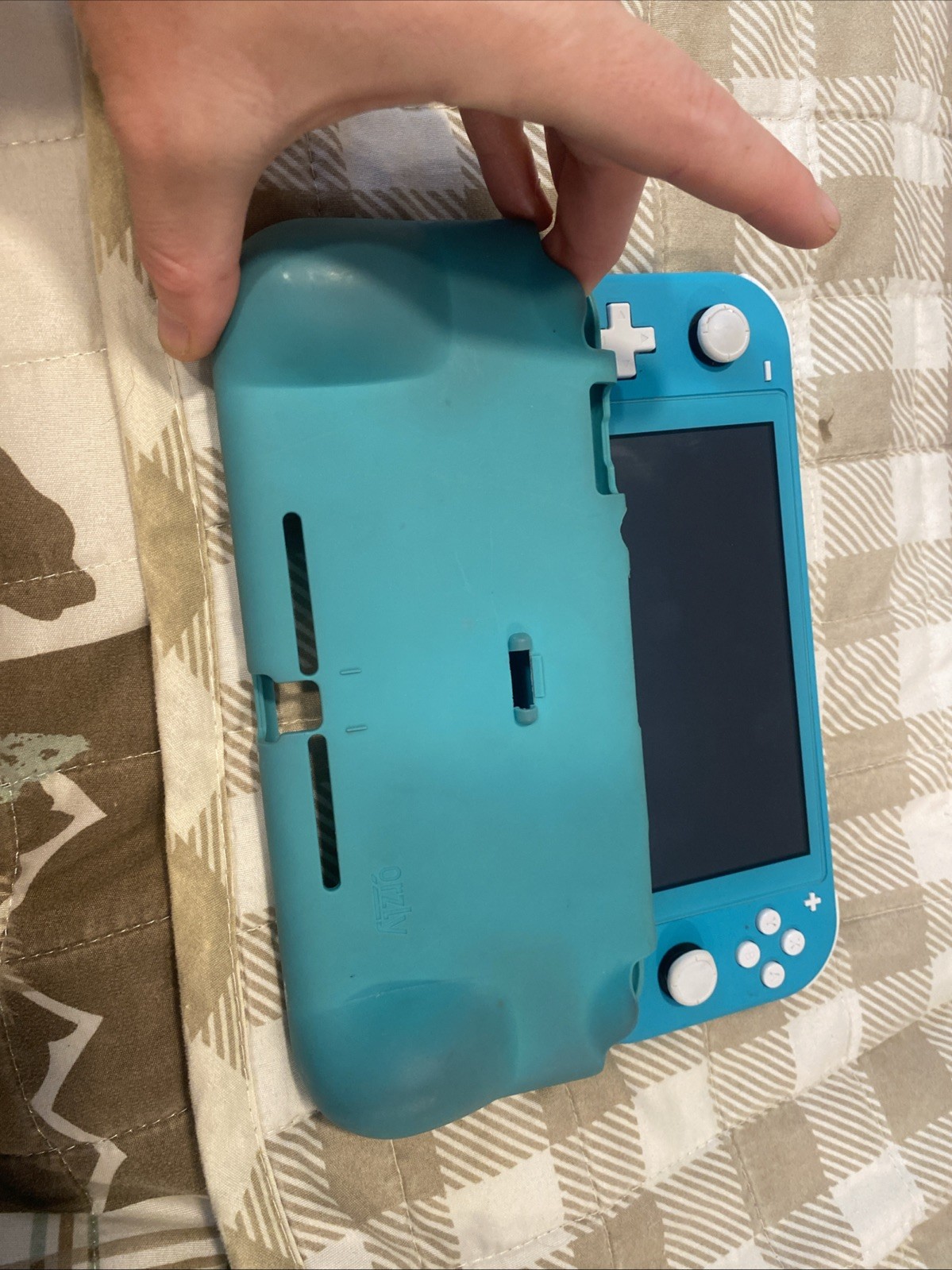 Nintendo Switch Lite Gaming Console W/ Case- Turquoise (HDH-001) For Parts Only!