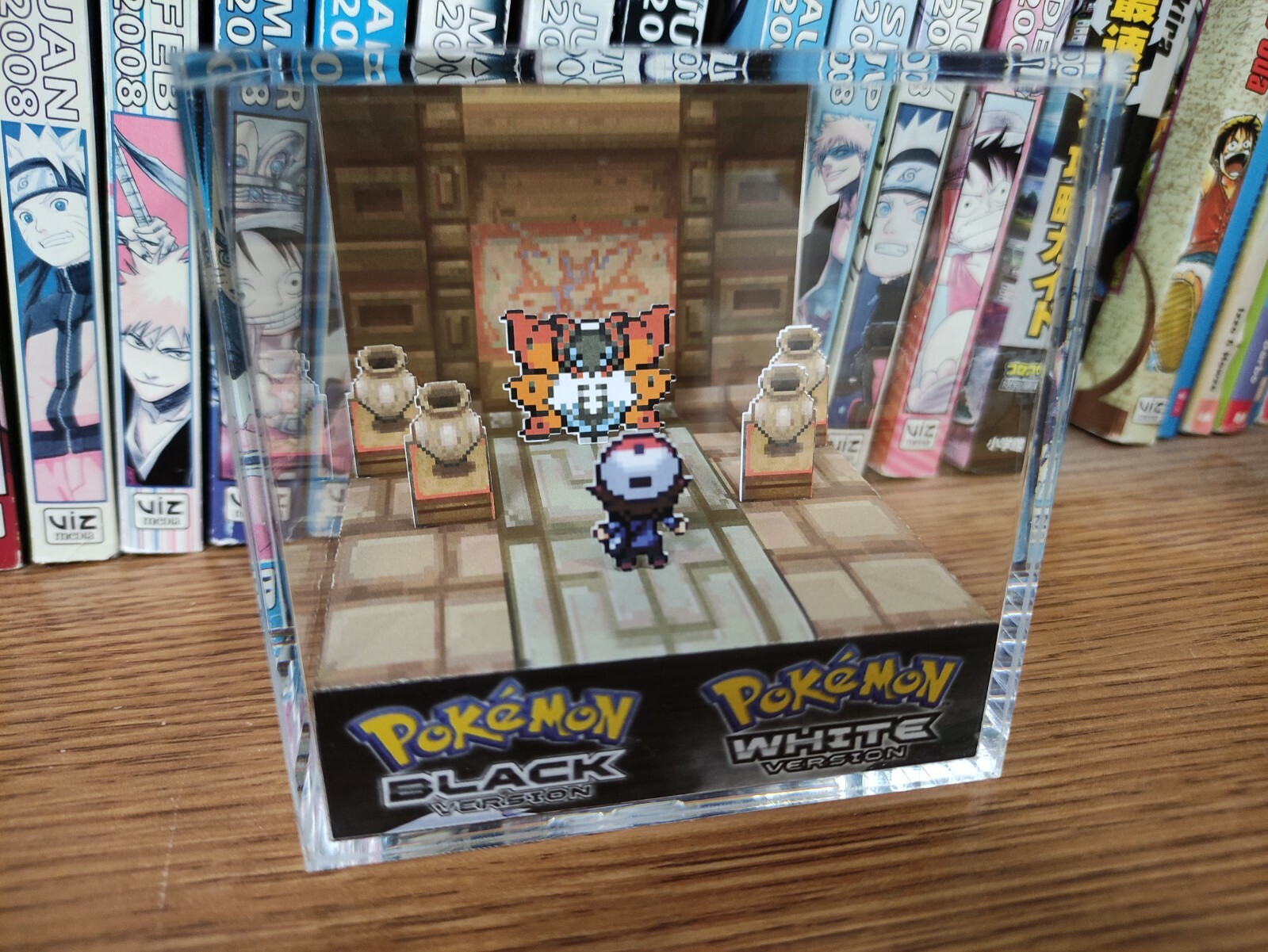 Volcarona Relic Castle Pokemon Handmade Diorama – Gameboy Cube – Fanart