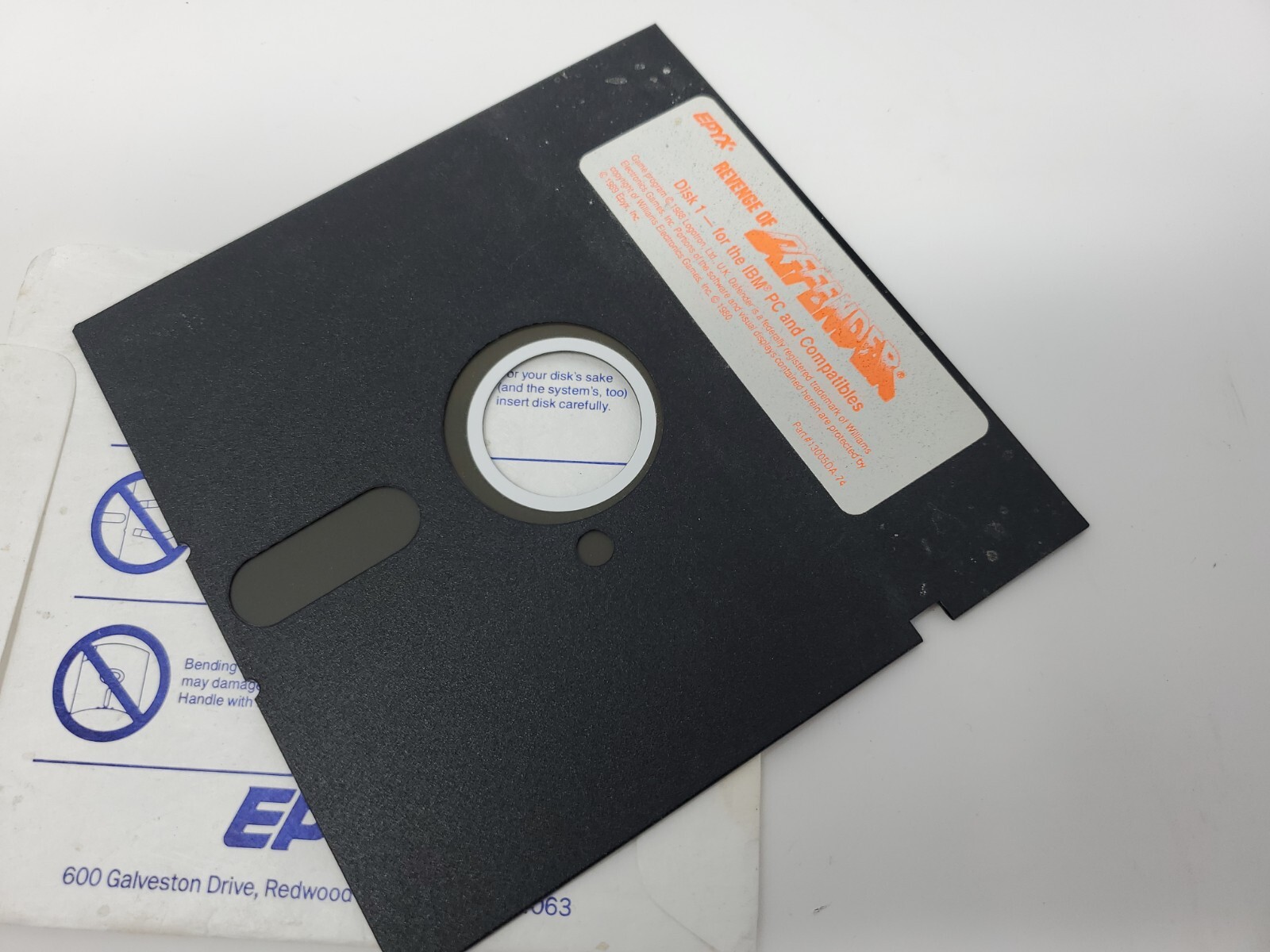 Vtg Revenge of Defender EPYX Commodore 64 128 Disk 1 IBM PC & Compatibles Game