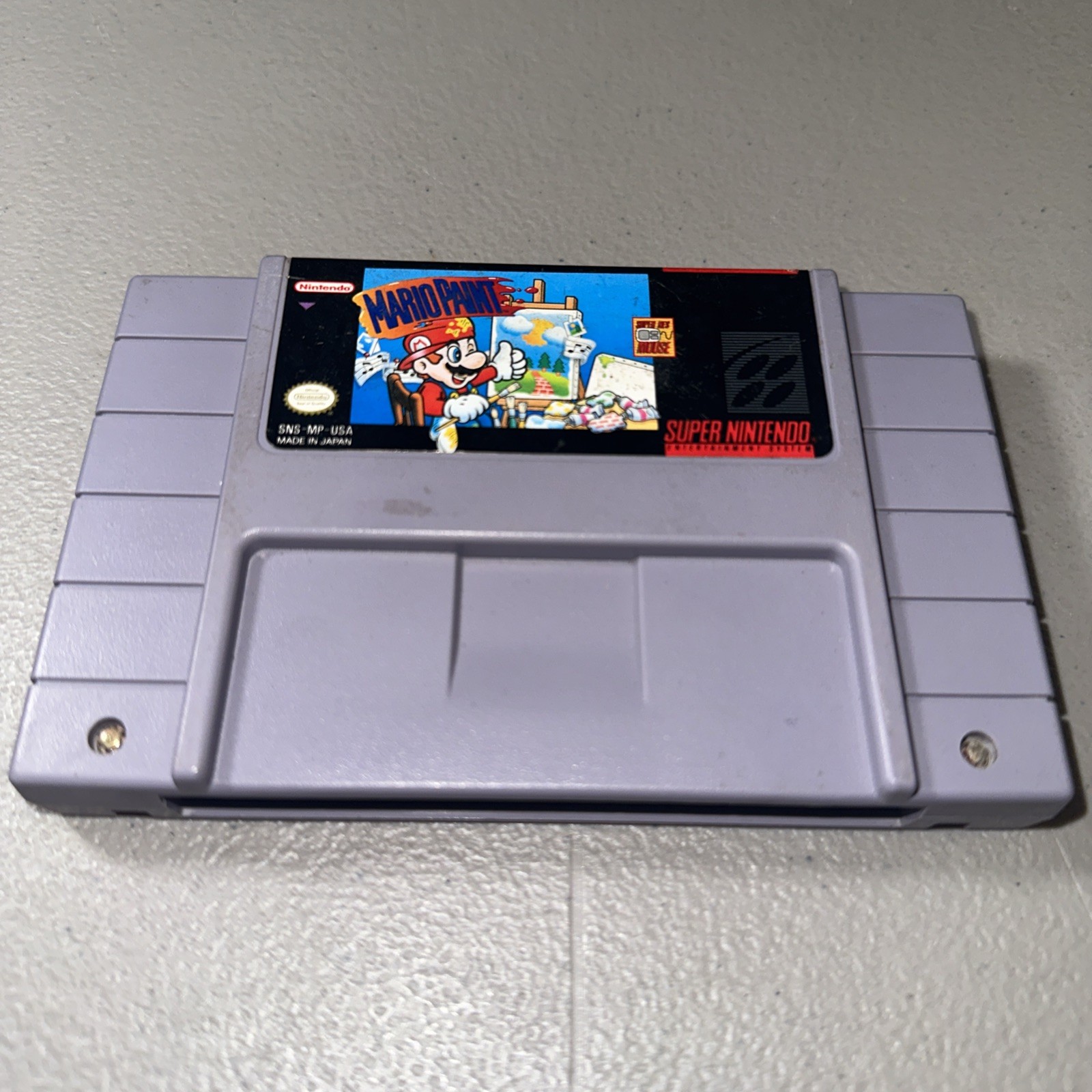 Nintendo – Mario Paint, SNES Loose Game Only [Tested Working]