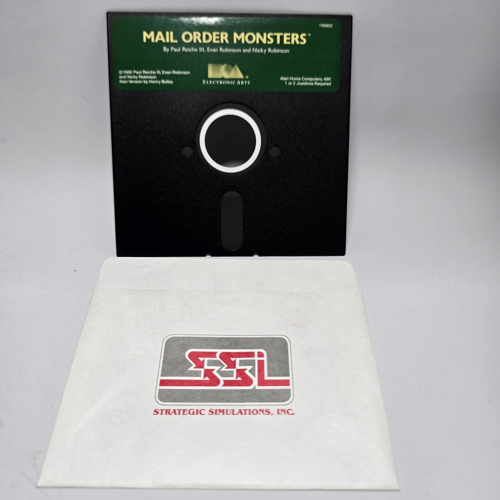 Mail Order Monsters EA Atari 400 800 XL Computer Game Disk Untested