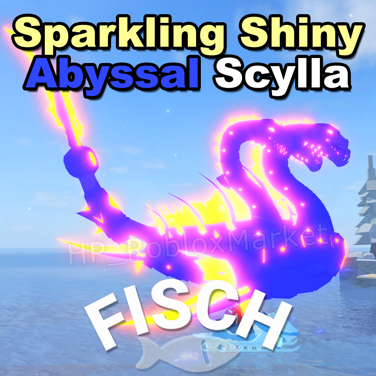 🐟 **Sparkling Shiny ABYSSAL Scylla** | FAST DELIVERY⚡- Roblox Fisch