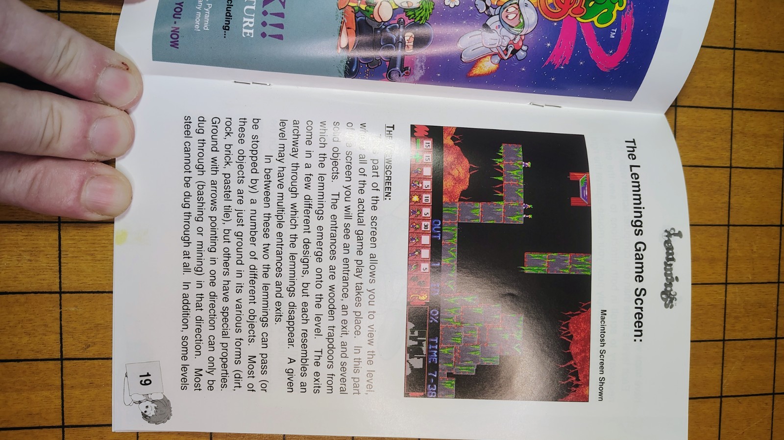 LEMMINGS (1991 Psygnosis) DOS — Game Manual Only